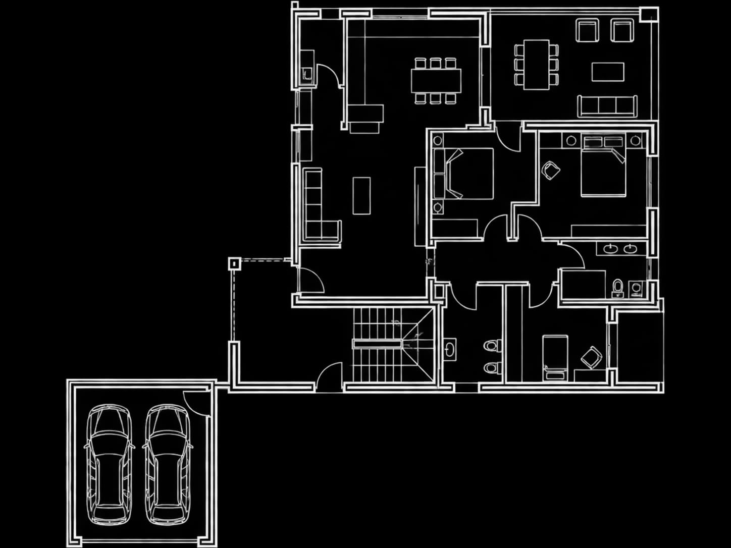 Planimetria — 3 camere piano primo con terrazzo